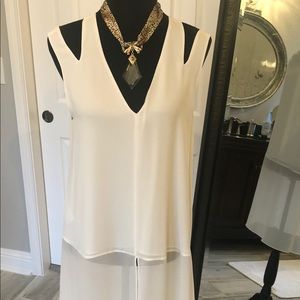 BCBGMaxAzria Kadie Cutout Tunic Top